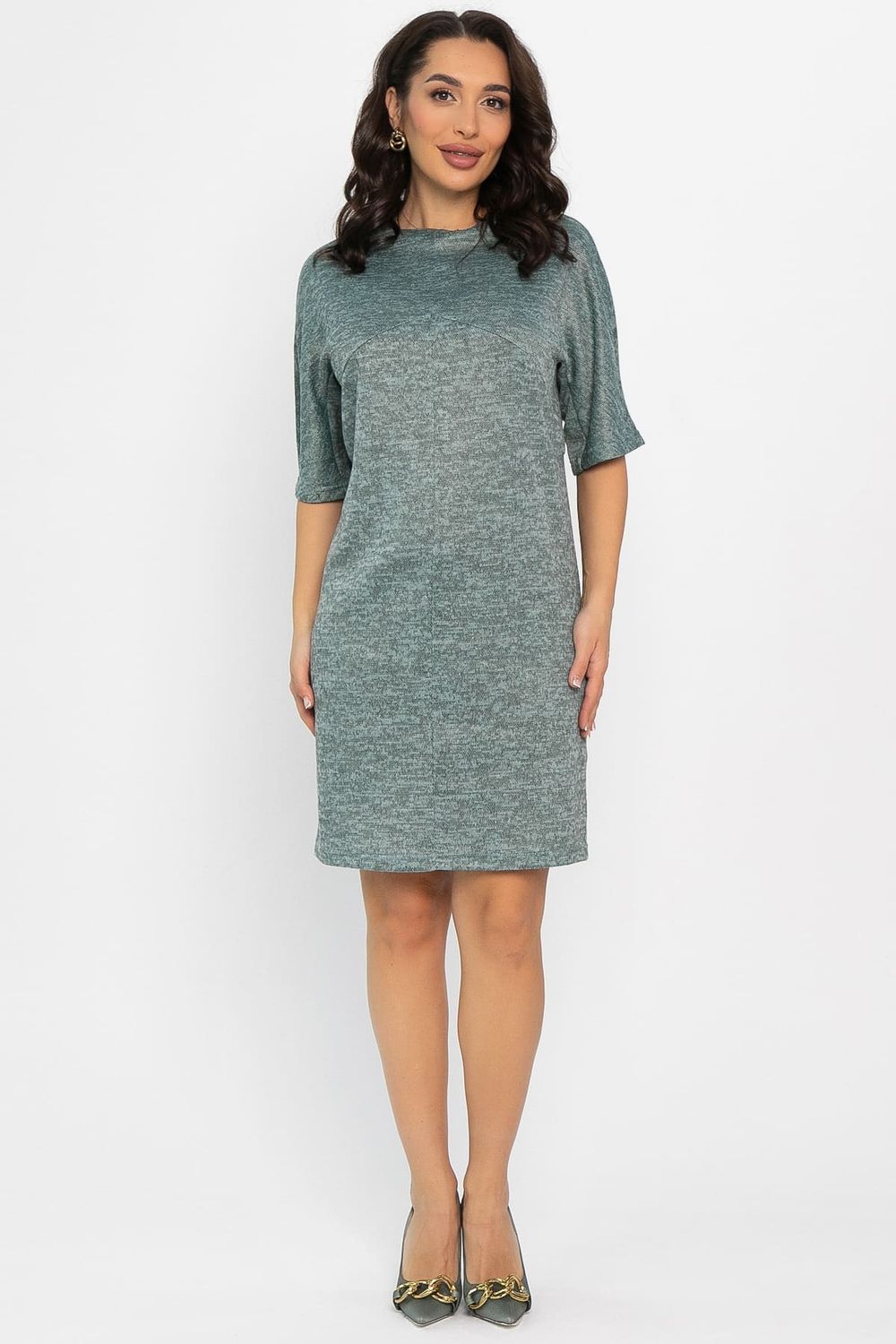 Платье трикотажное Ветта (зеленое) П14599-10М LT Collection
