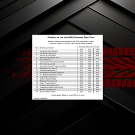 Тест летних шин AutoBild 2026