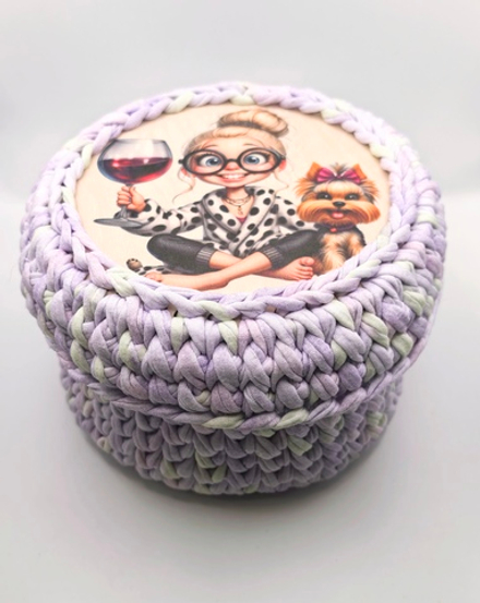 Корзинка вязаная " Милота"