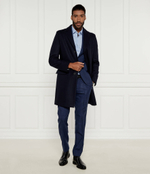 Шерстяное пальто Migor2441 HUGO - темно-синий(50528793)