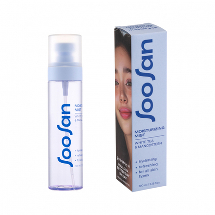 SOOSAN Moisturizing Mist with White tea & Mangosteen Увлажняющий мист для лица с экстрактами белого чая и мангустина 100мл