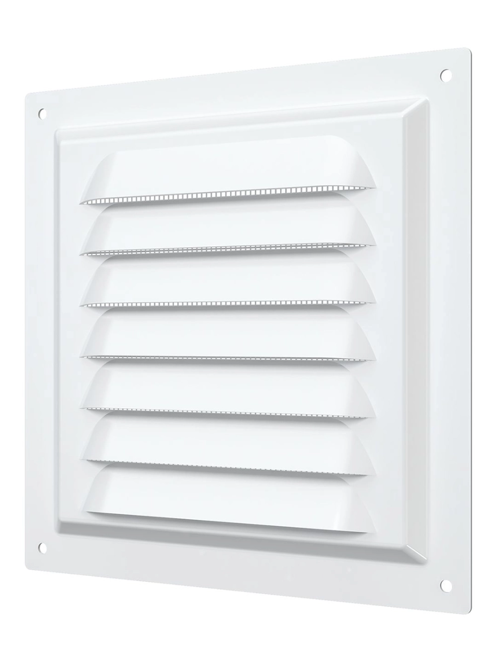 Решетка вен. с сеткой 150*150 метал. белый 1515МЭ