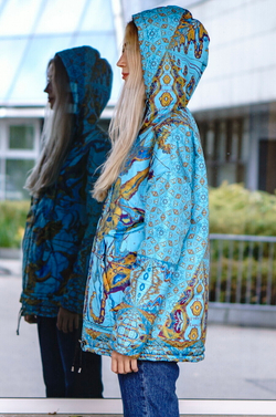 Двусторонняя куртка, о мотивам живописи Пауль Клее и знаменитого трактата Андреаса Целлариуса "Гармония Макрокосмоса"