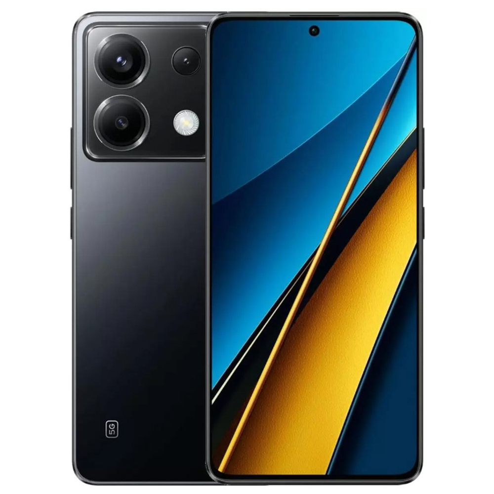 Смартфон Xiaomi Poco X6 5G 12/256 ГБ, чёрный