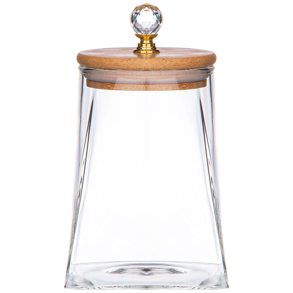 ЕМКОСТЬ ДЛЯ СЫПУЧИХ ПРОДУКТОВ AGNESS "KRISTALL" 900 МЛ 10,5*10,5*14,7 СМ. ЦВЕТ: ПРОЗРАЧНЫЙ