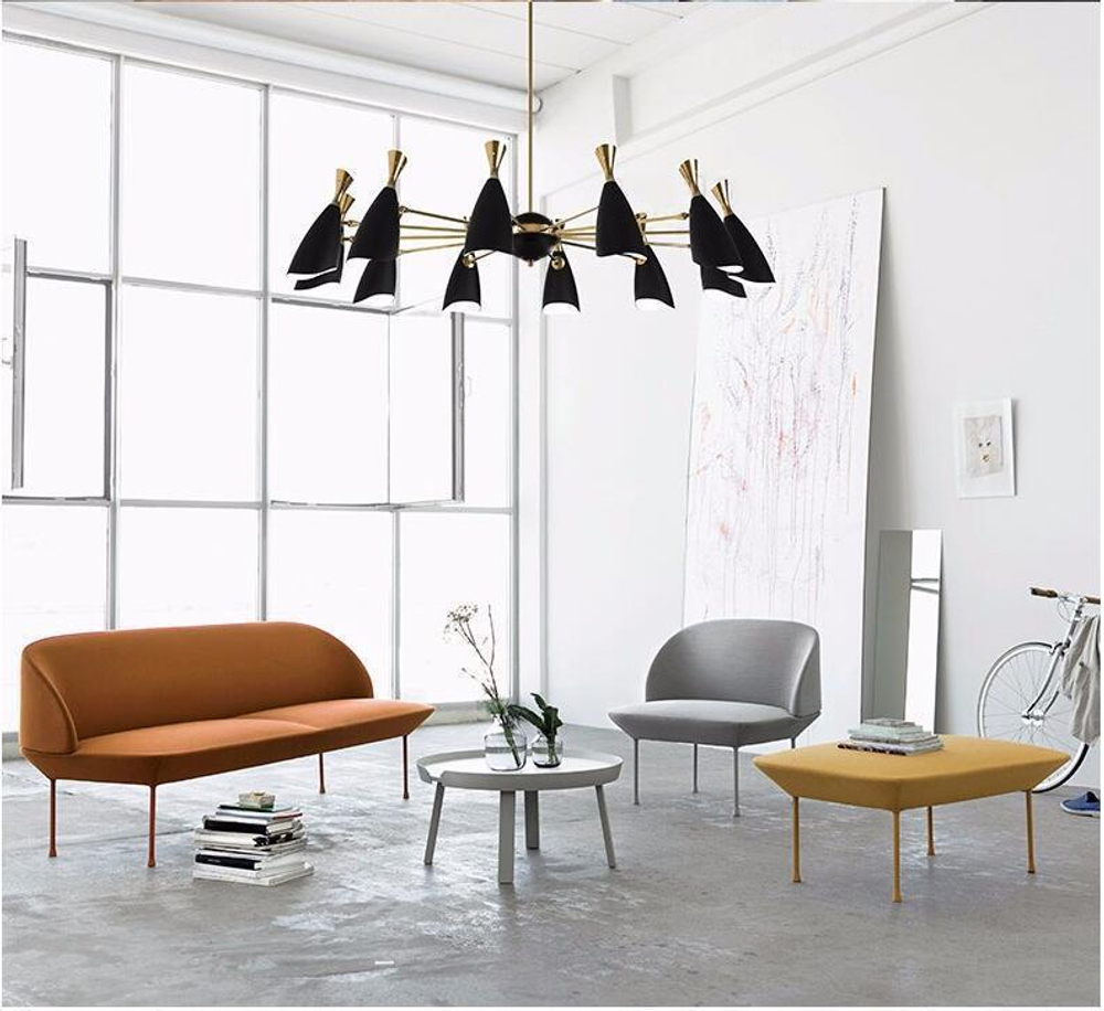 Ceiling design lamp  Duke by Delightfull (12 lampshades,  White)