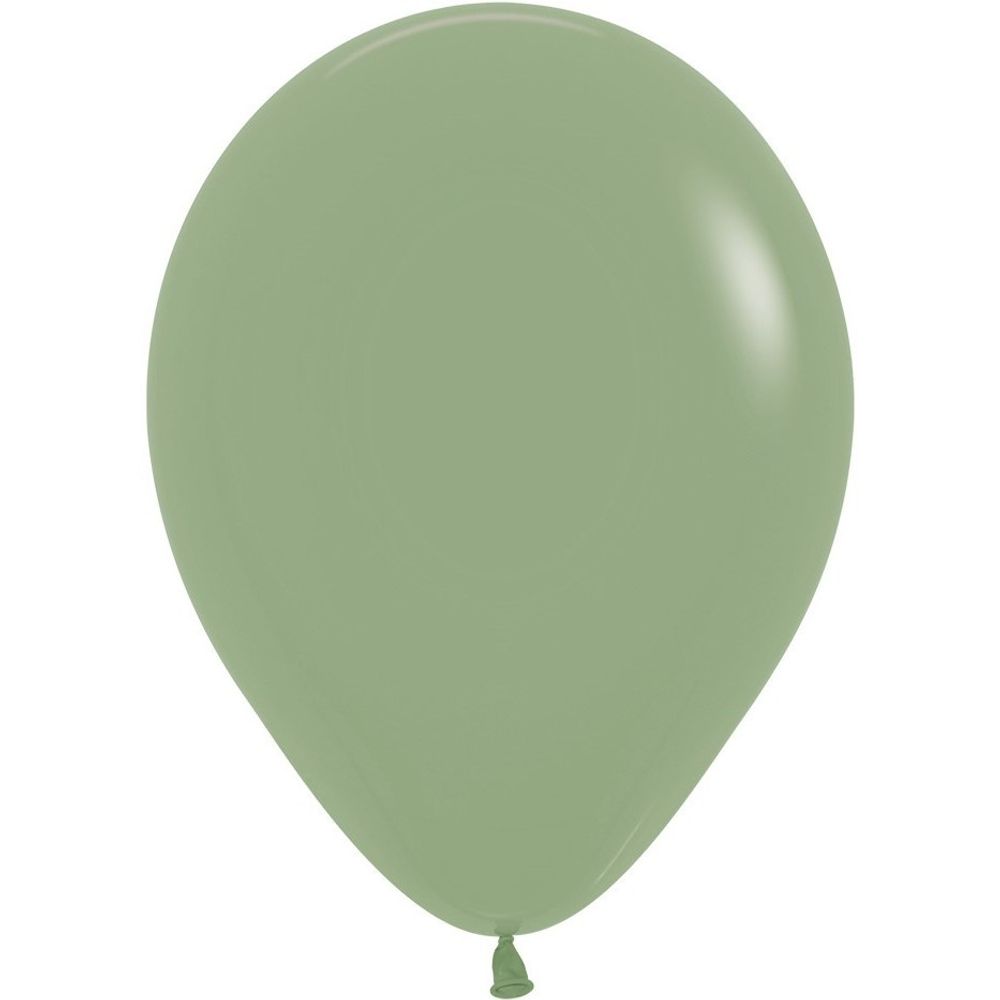 Латексный воздушный шар, цвет эвкалипт пастель