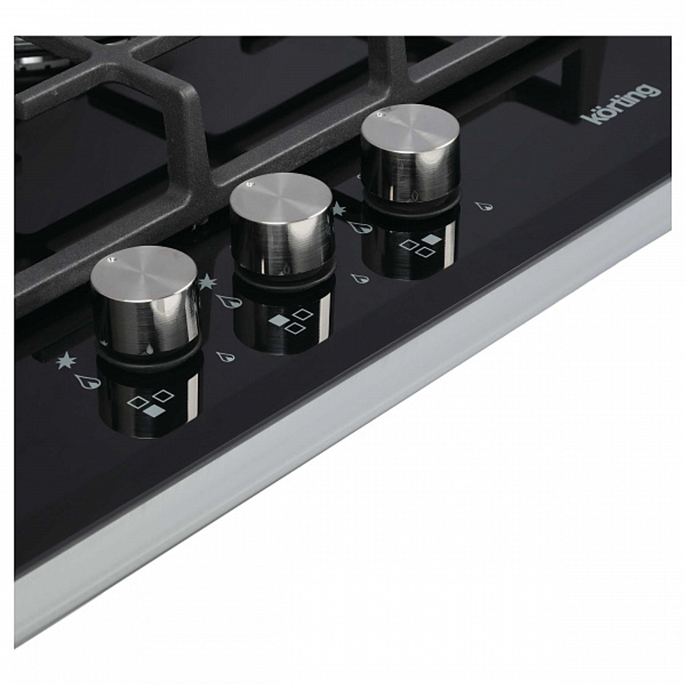 Газовая стеклянная варочная панель Korting HGG 4825 CTN фото 2