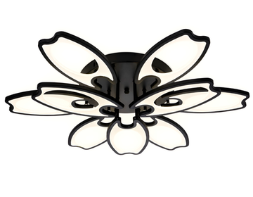 Потолочный светодиодный светильник с пультом 162W 3000К-6400К FA581/6+3 BK чёрный Original Acrylic Ambrella