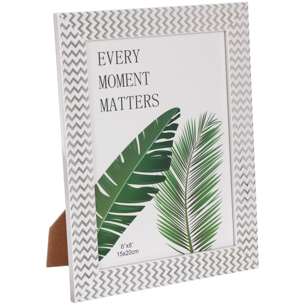 Фоторамка 15*20см «Неаполь» серебро, пластик