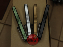 Нож Microtech Troodon 3 BOWIE Bronze - рукоять бронзовый алюминий