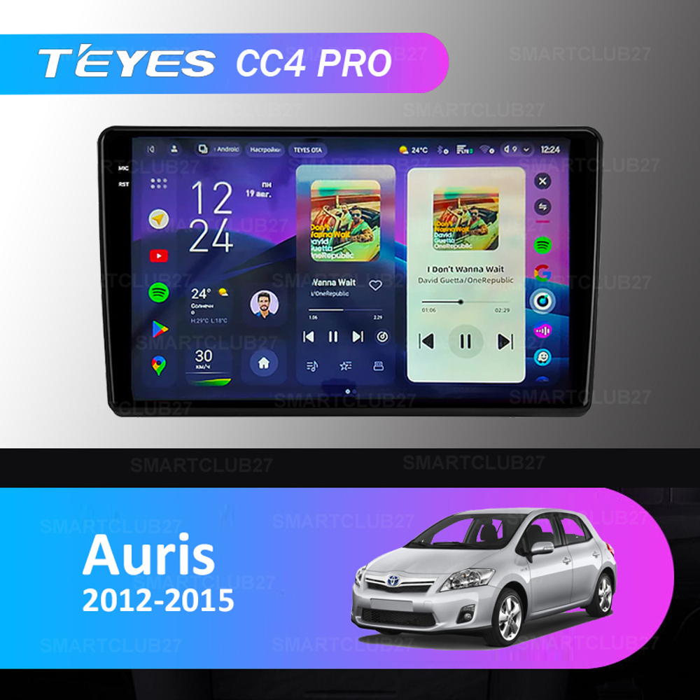 Teyes CC4 Pro 9"для Toyota Auris 2012-2015