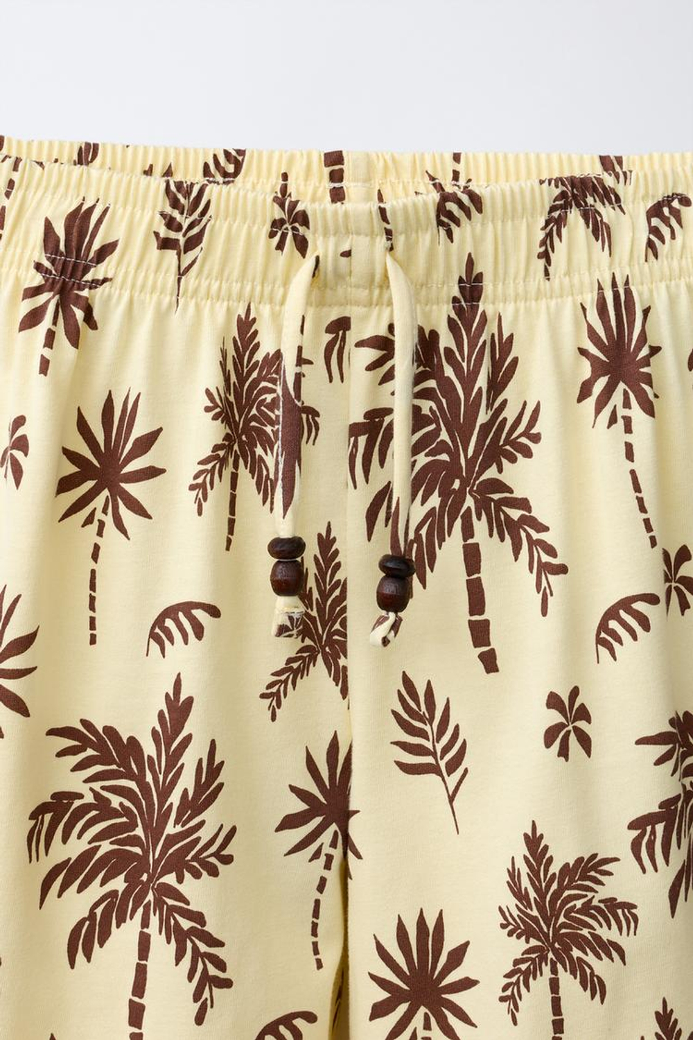 ZARA БРЮКИ WIDE LEG В ПОЛОСКУ, ЖЕЛТЫЙ