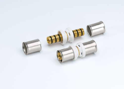 Соединитель пресс латунь RIIFO Omni 20-20, уп 5 шт