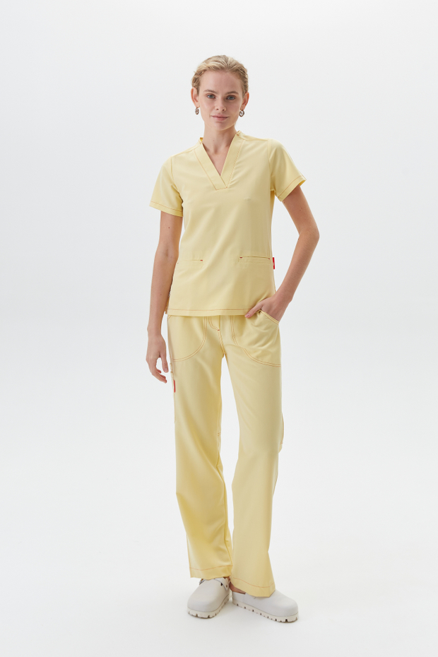 Топ медицинский женский Лаконико, цитрин