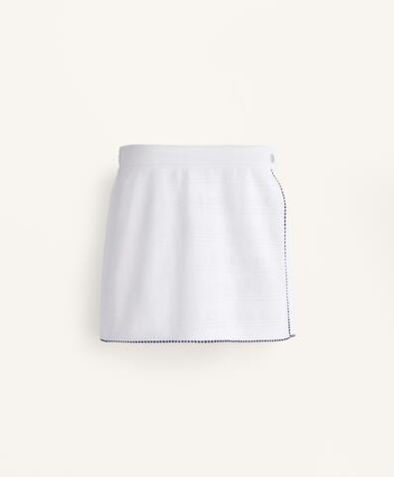 Oysho Жаккардовая юбка из пике, белый