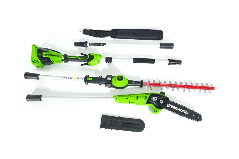 Аккумуляторный высоторез-кусторез GreenWorks 2 в 1, 40V, бесщеточный, без АКБ и ЗУ 1303907