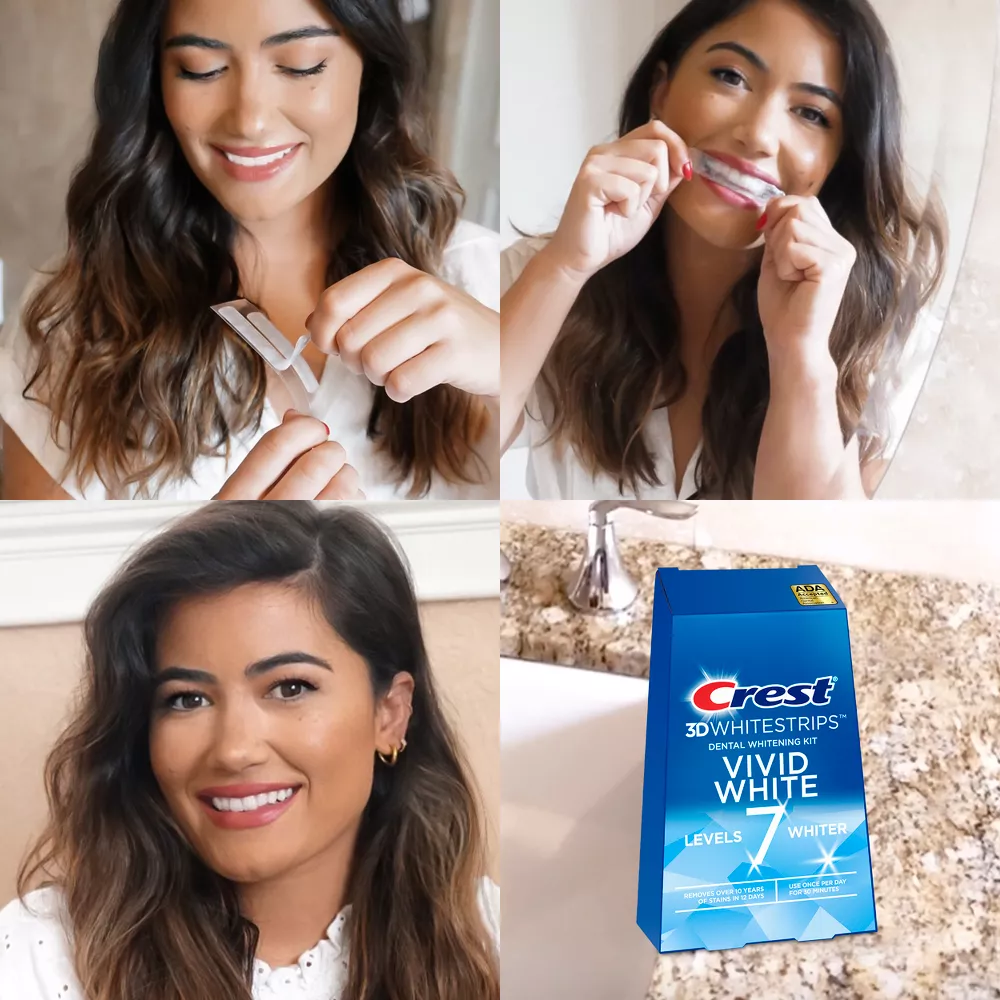 Курс 12 дней | Crest 3D Whitestrips Vivid White – Отбеливающие полоски для зубов