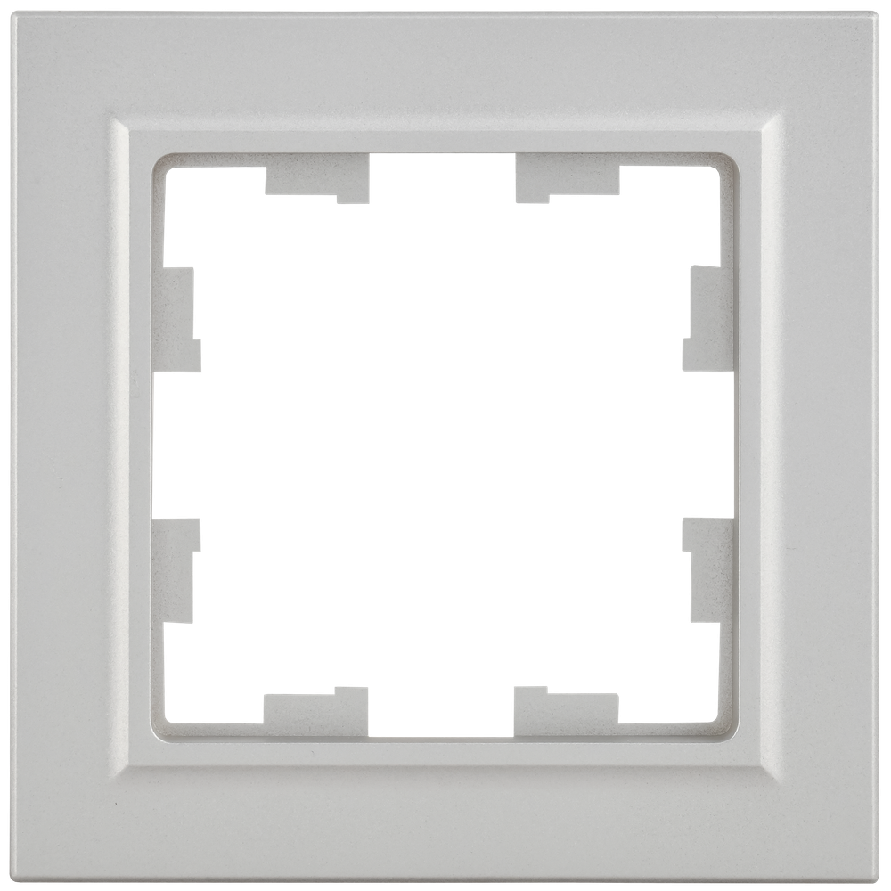 BRITE Рамка 1-местная РУ-1-БрА алюминий IEK
