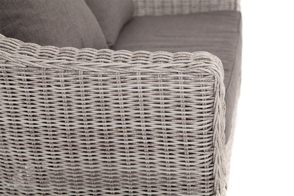 "Кон Панна" диван из искусственного ротанга двухместный, цвет бежевый