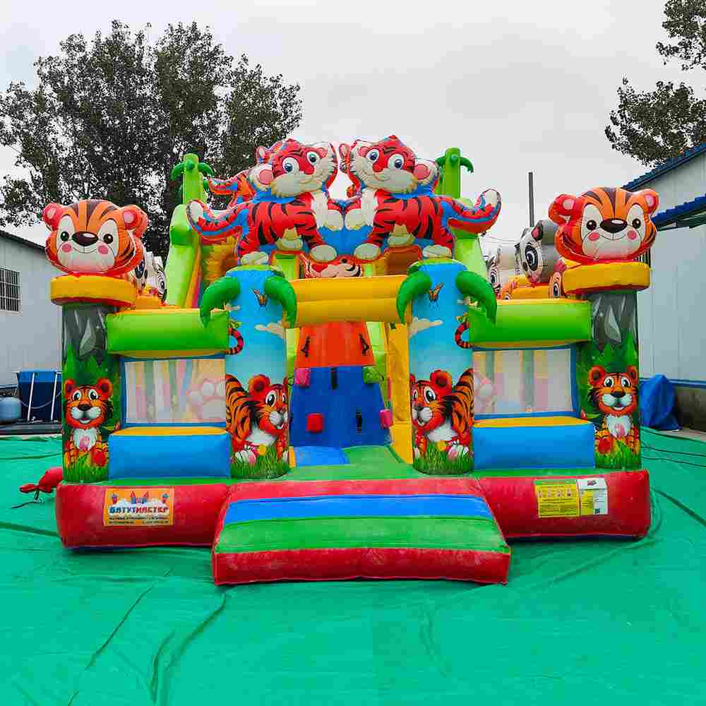 Коммерческий надувной батут «Тигриная страна 2», 8*5*5 м