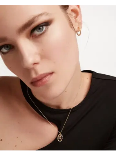 Колье Буква S серебро 925 пробы покрытое золотом