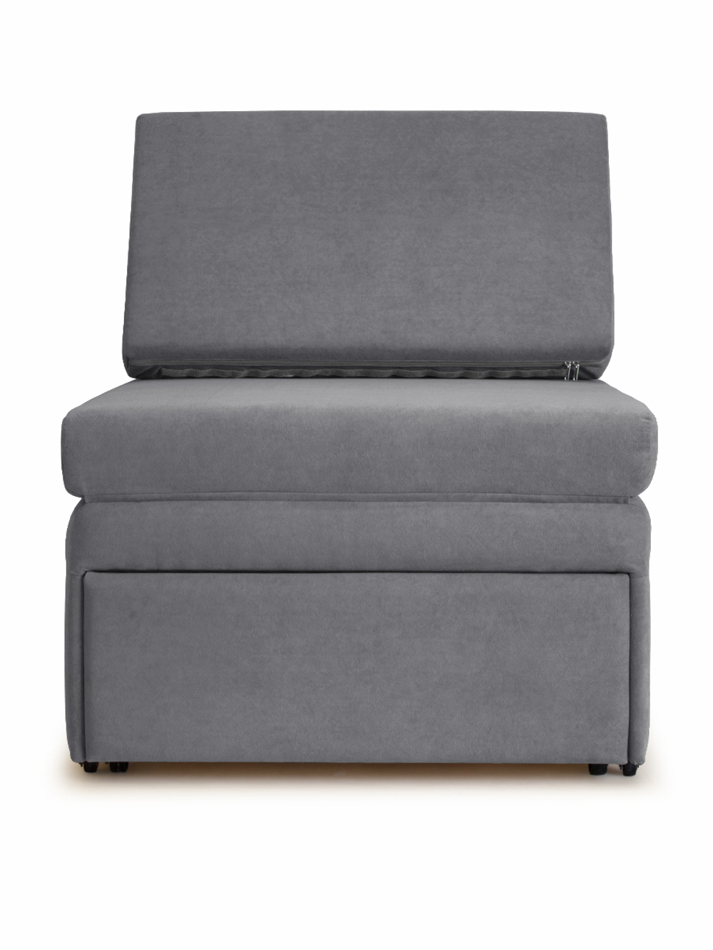 Кресло-кровать "Миник" 70 см, велюр Dream Grey