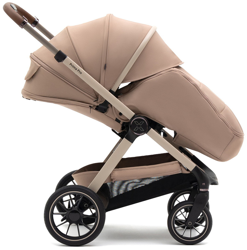 Коляска Agex Prima Pro 3 в 1 с автокреслом i-Safe S Black APP232 Beige (Бежевый)
