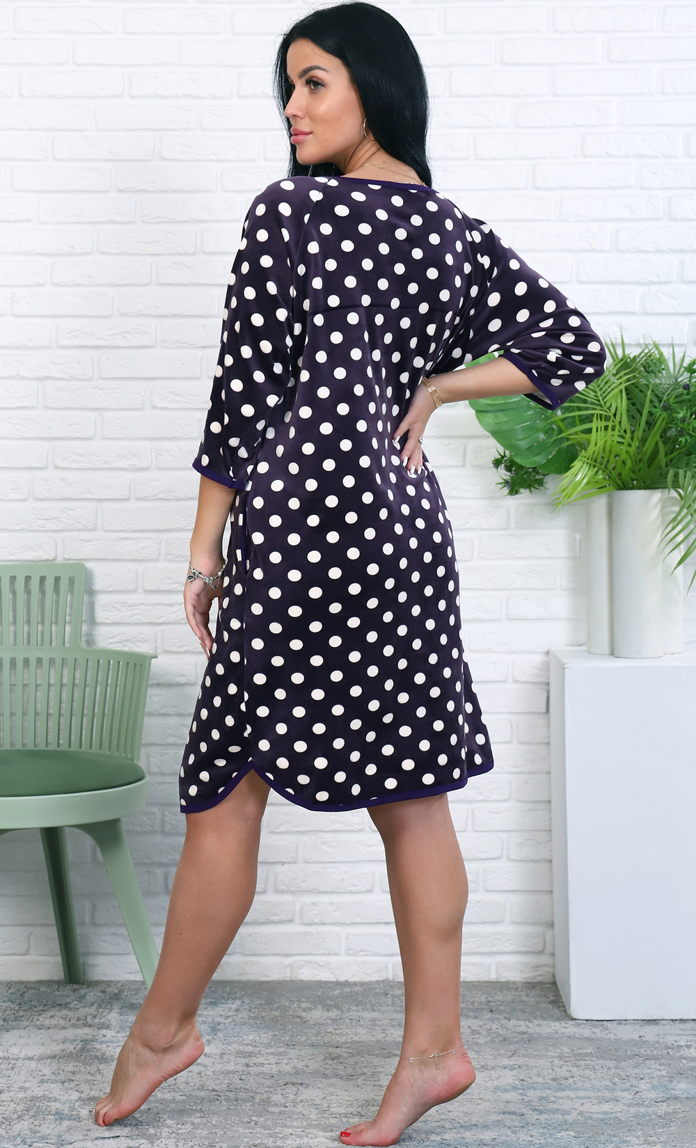 Халат велюровый М547