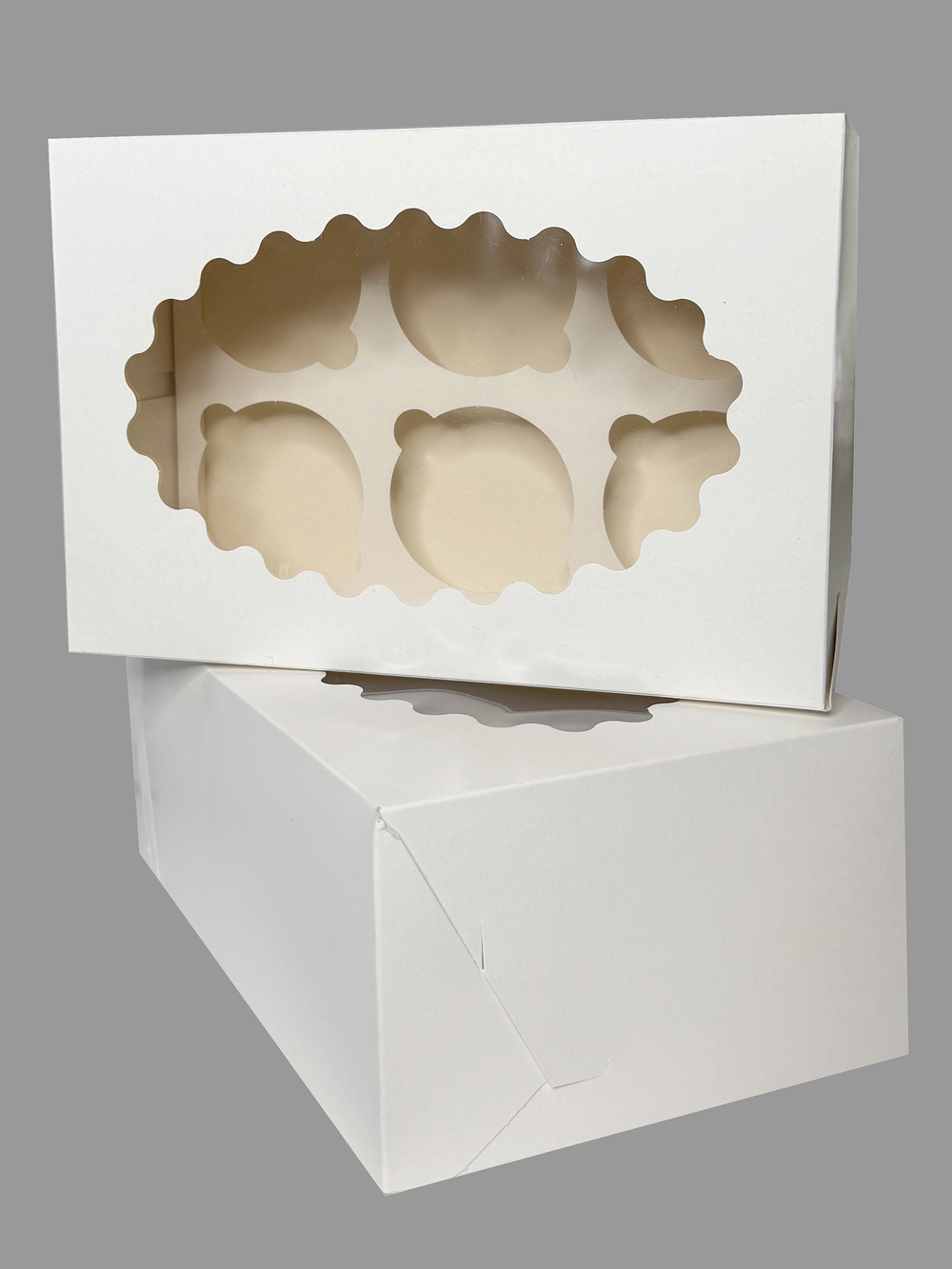 Коробка на 4 капкейка Набор 10 штук