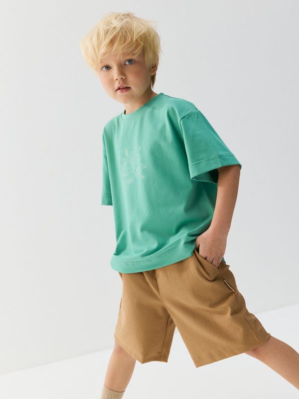 Шорты бермуды из джинскота 