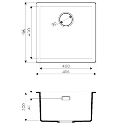 Кухонная мойка Omoikiri Yamakawa 45-U/I-GR