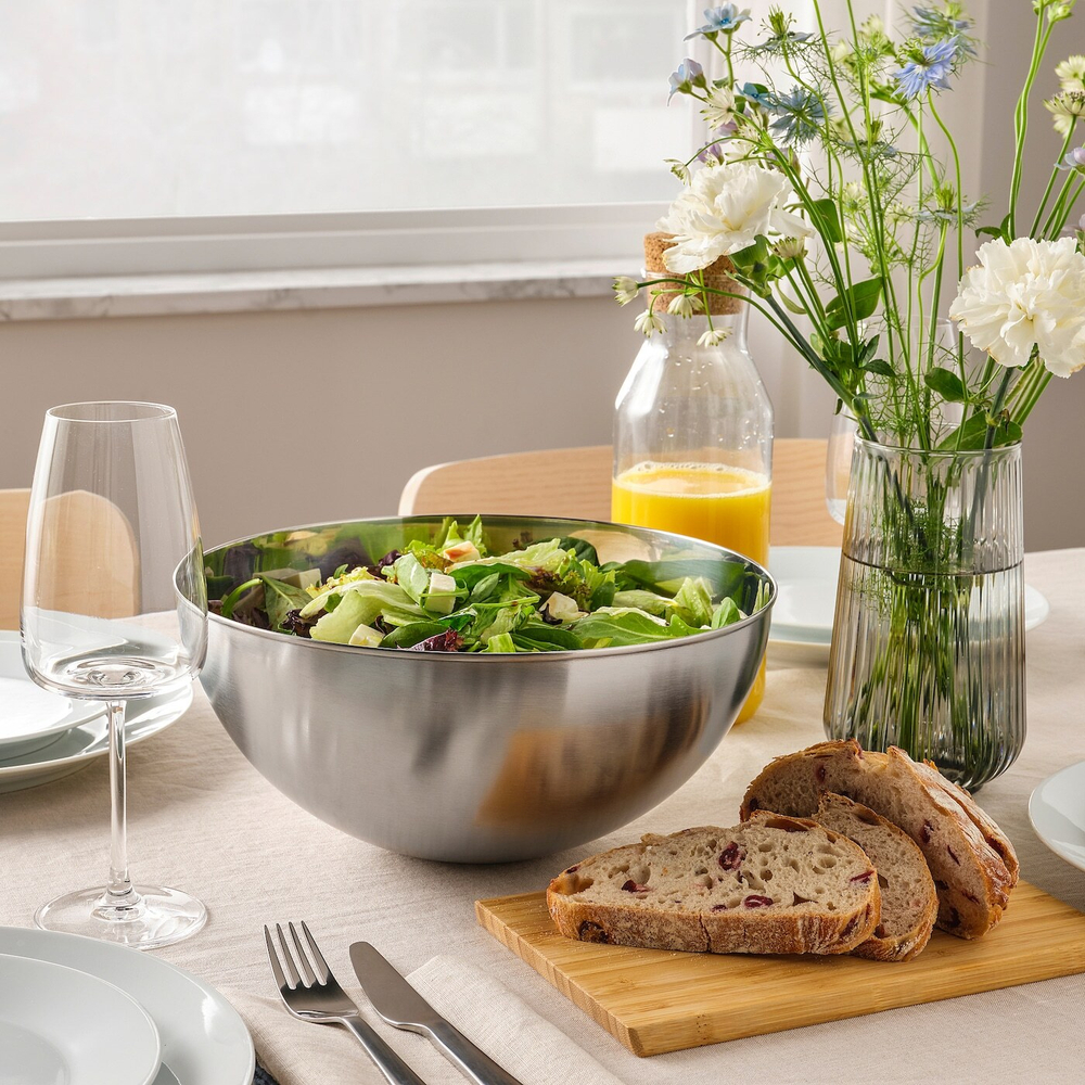 Миска для сервировки IKEA BLANDA BLANK (БЛАНДА БЛАНК), Нержавеющая сталь, 28 см