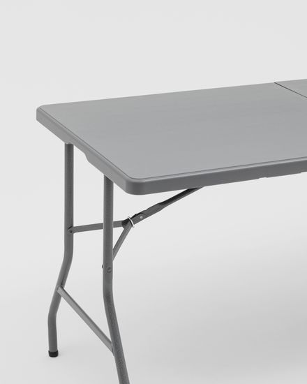 Стол-чемодан складной 152*74*74 серый