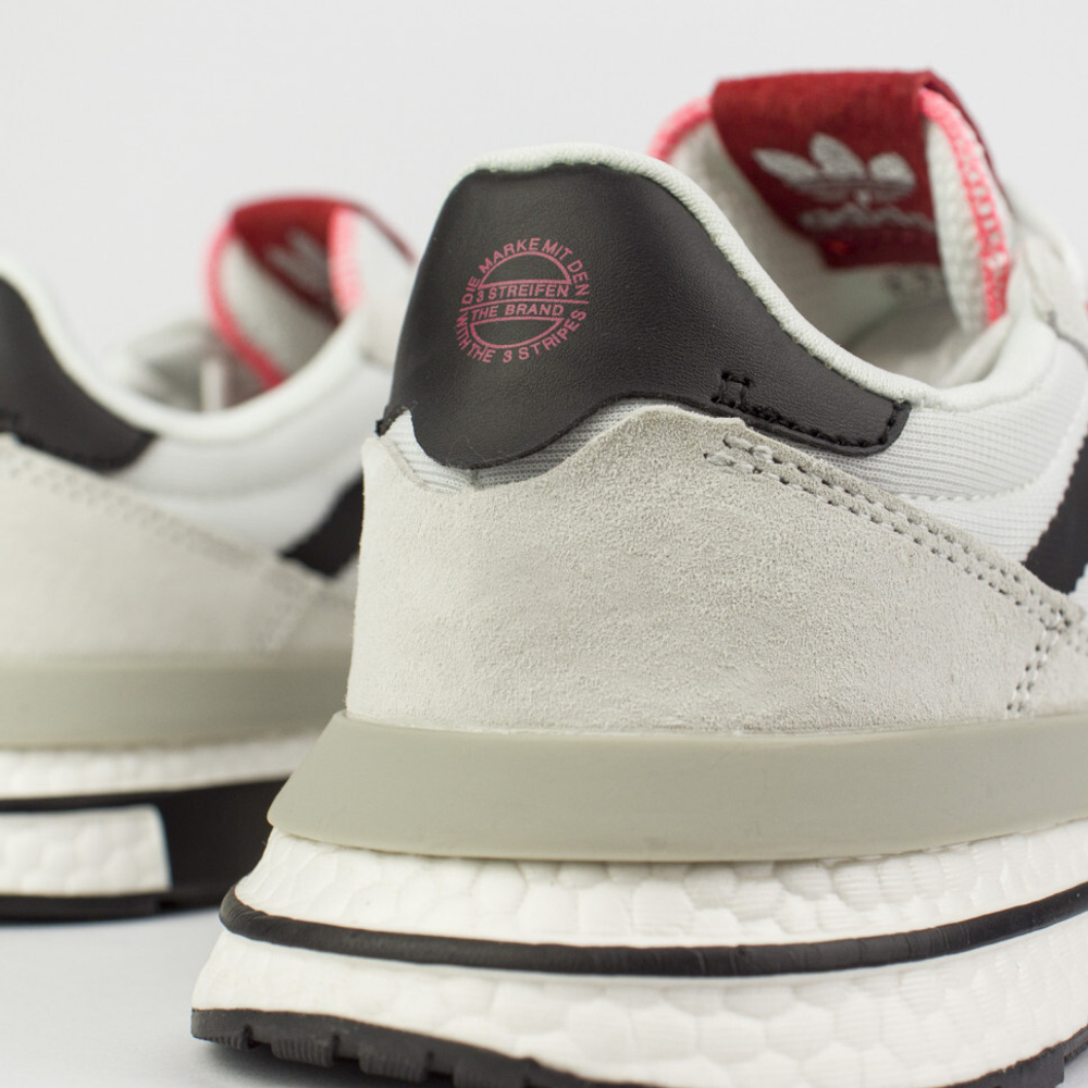 кроссовки Adidas ZX 500 Boost Grey / White Wmns