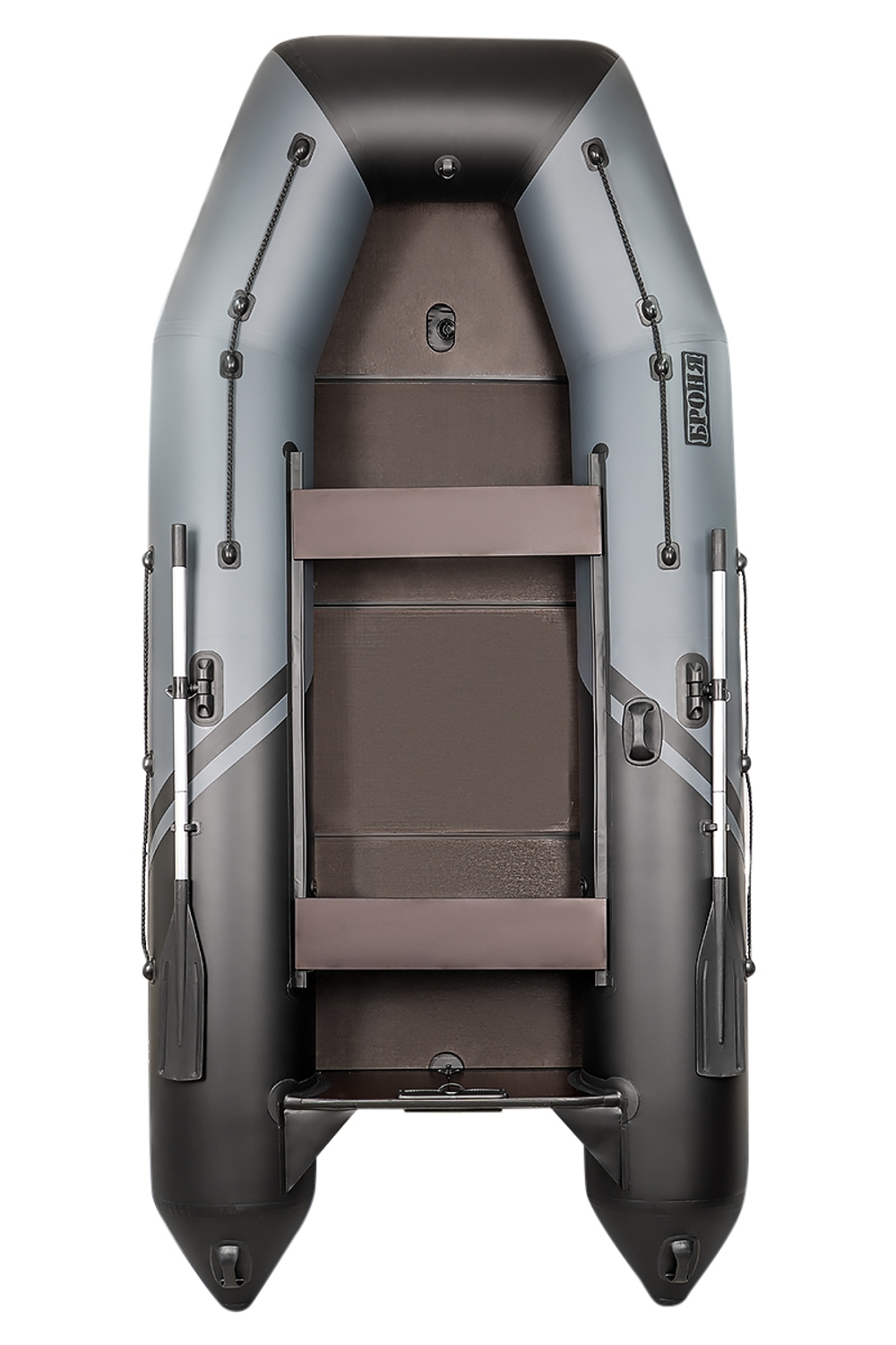 Броня-360 СК слань+киль графит-черный (Лодка ПВХ под мотор с усилением)