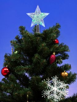 ULD-H1516-010-DTA MULTI STAR Украшение светодиодное для ёлки Звезда. 15см. 10 светодиодов. Разноцветный свет. Прозрачный провод. TM Uniel.