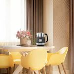 Чайник KITFORT КТ-633-1, 1,7 л, 2200 Вт, закрытый нагревательный элемент, термометр, пластик/металл, графит