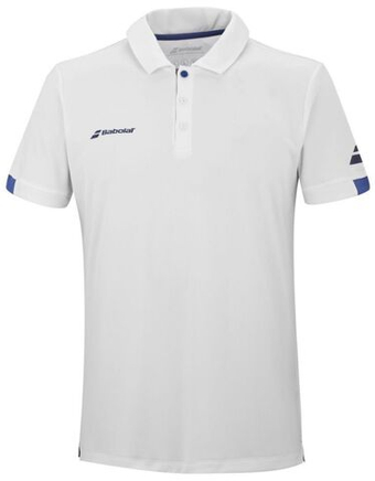 Футболка для мальчика теннисная Babolat Play Polo Boy - white/white