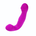 Безремневой перезаряжаемый вибрострапон Angelo - 18,7 см. (Цвет: лиловый)