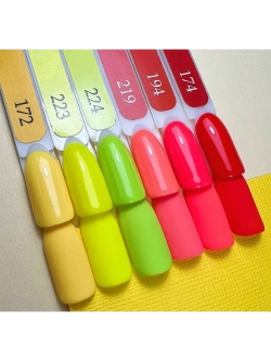 ElliS Гель лак для ногтей 194 светло красный