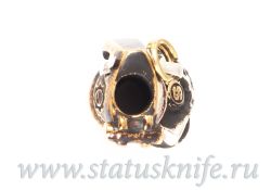 Бусина Starlingear Slickster Grenade Bead Silverфотография - 5