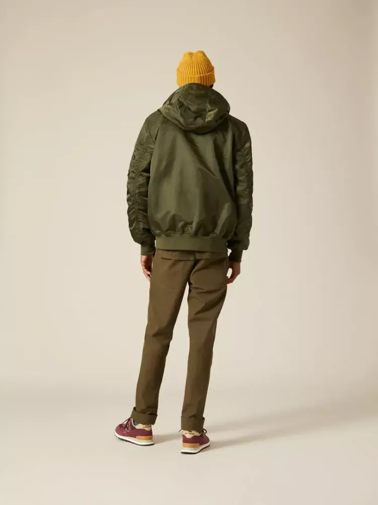 Бомбер Alpha Industries L-2B Hooded II Dark Green