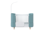 Кроватка-трансформер KIDI Soft (бирюзовый)