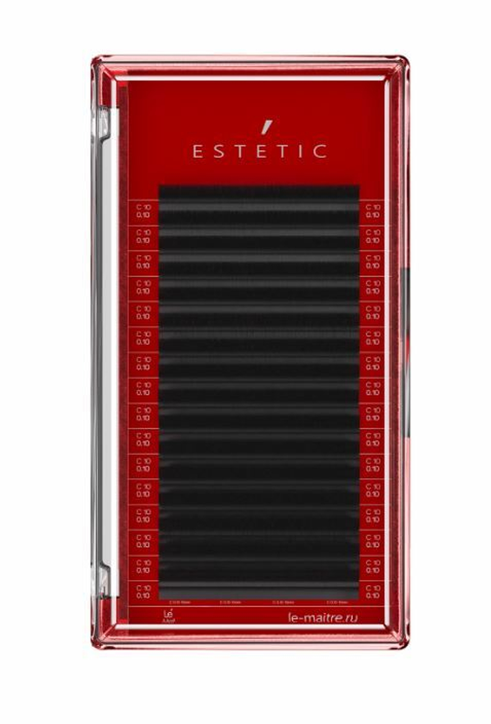 Ресницы Чёрные Le Maitre "Estetic" (16 линий) МИКС, L 0.10 6-13 мм