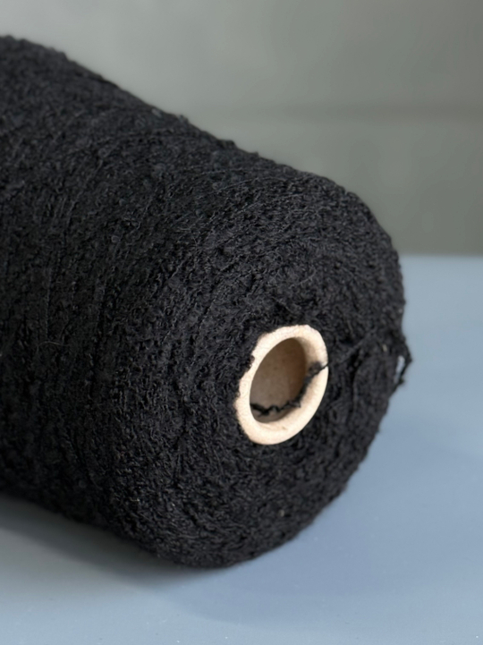 Пряжа  букле Pool TREND BABYB4 (80% бебиальпака, 20% па) 400м/100 гр, черный