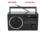 Радиоприемник с MP3 плеером Bluetooth +Solar panel NS-2037S/BL Black