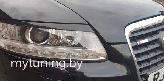 Реснички на фары для Audi A6 C6