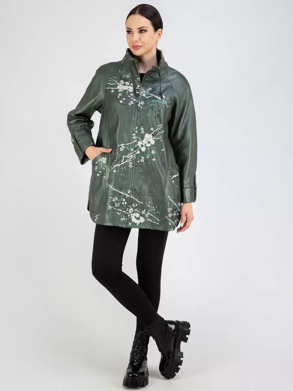 Кожаная куртка демисезонная