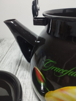 Чайник 3л сферич Коричневый Грациозный (Тюльпаны)  42104-122/6